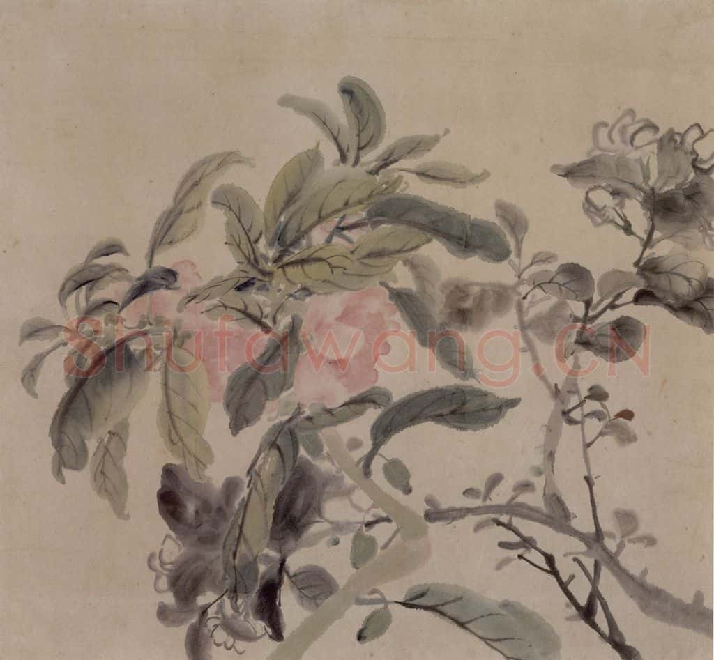 1866年 任伯年《丙寅花卉册》书画作品
