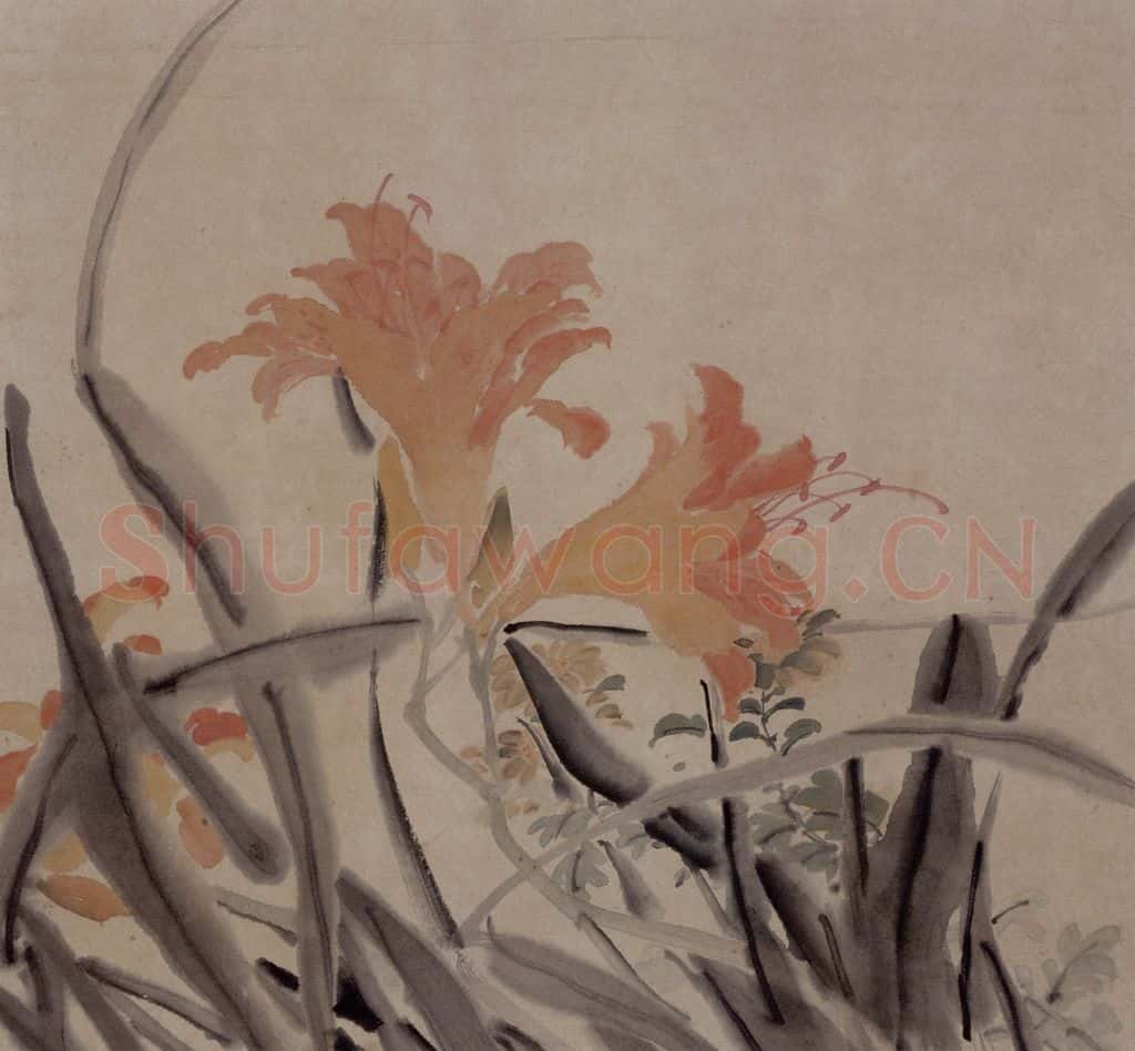1866年 任伯年《丙寅花卉册》书画作品