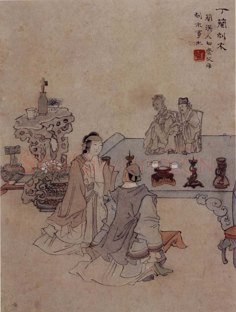 1866年 任伯年《二十四孝图》书画作品