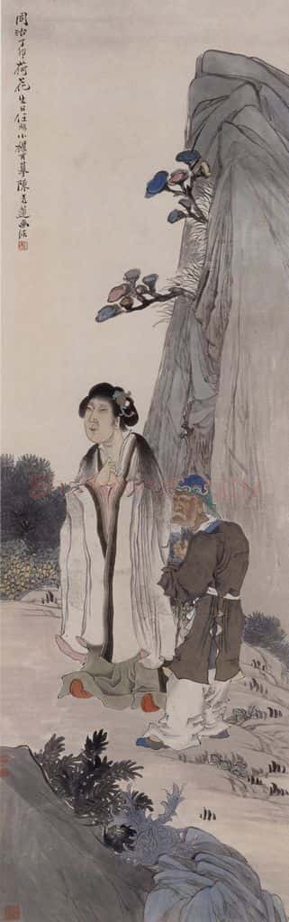 1867年 任伯年《摹陈老莲人物》书画作品