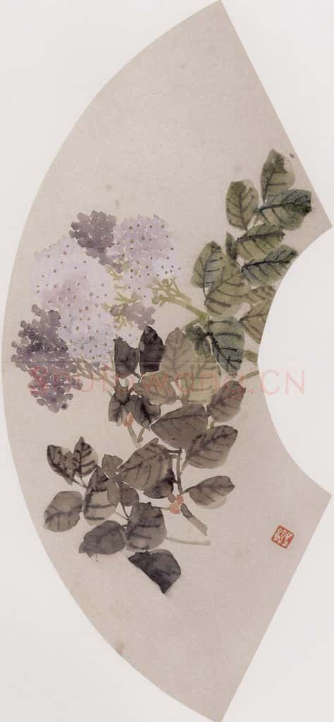 1867年 任伯年《花卉图册 十二开》书画作品