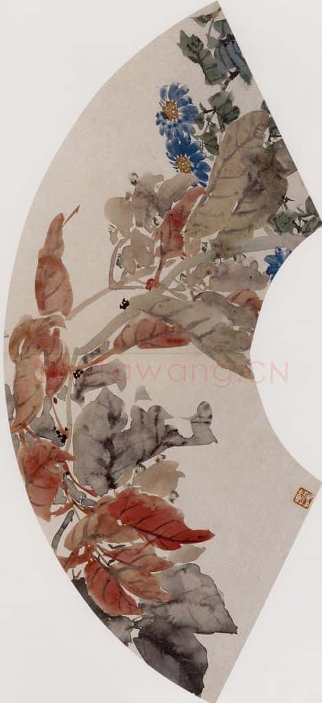 1867年 任伯年《花卉图册 十二开》书画作品