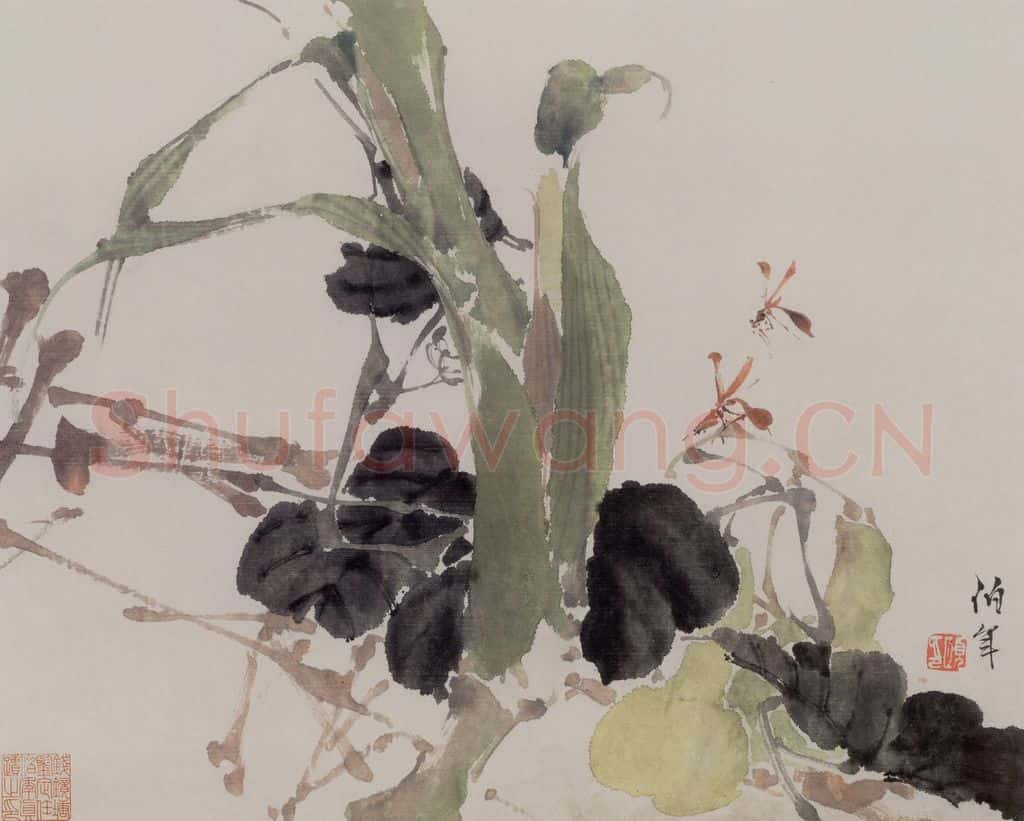 1877年 任伯年《花鸟册八开》书画作品