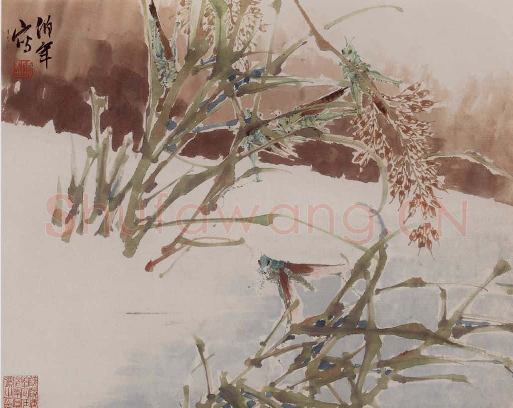 1877年 任伯年《花鸟册八开》书画作品