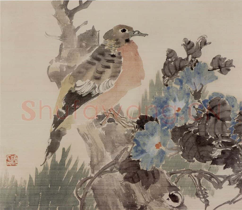 1875年 任伯年《花鸟图册八开》书画作品