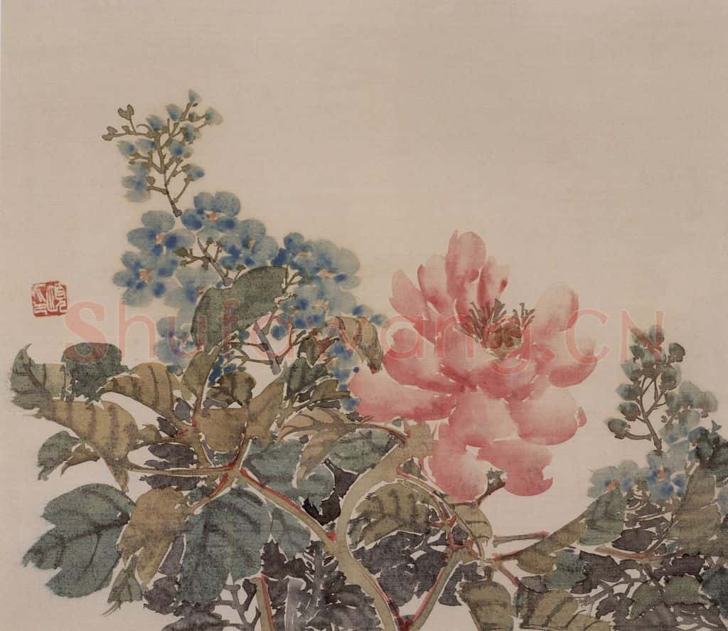 1875年 任伯年《花鸟图册八开》书画作品