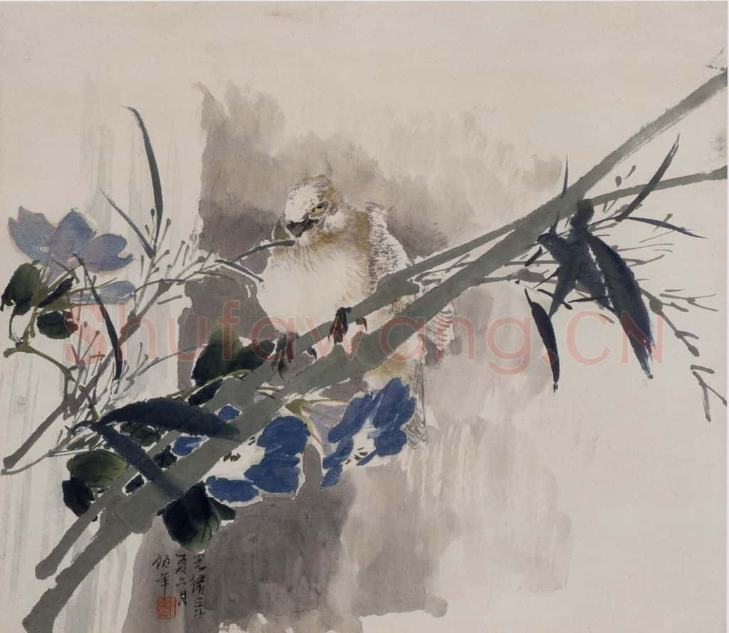 1882年 任伯年《花鸟人物图册十二开》书画作品