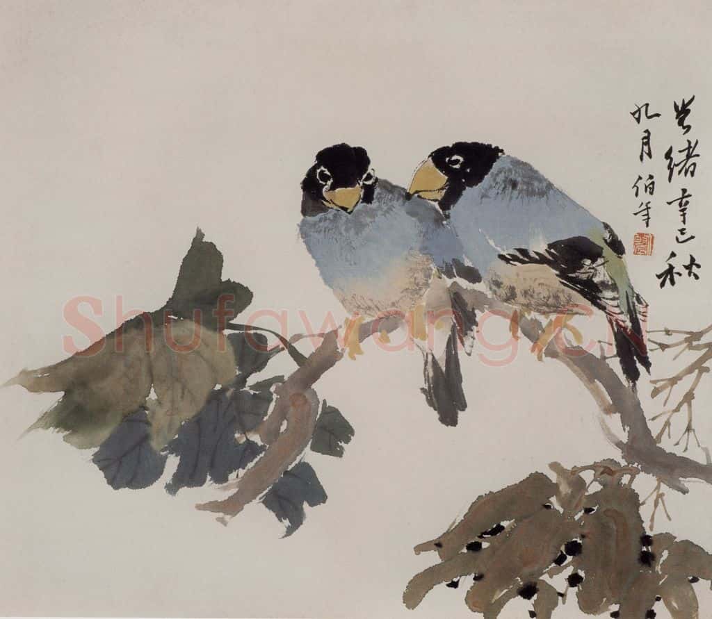 1881年 任伯年《花鸟人物图册十二开》书画作品