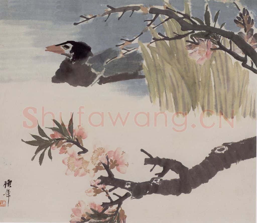 1881年 任伯年《花鸟人物图册十二开》书画作品