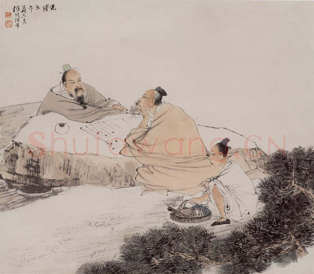 1882年 任伯年《花鸟人物图册十二开》书画作品