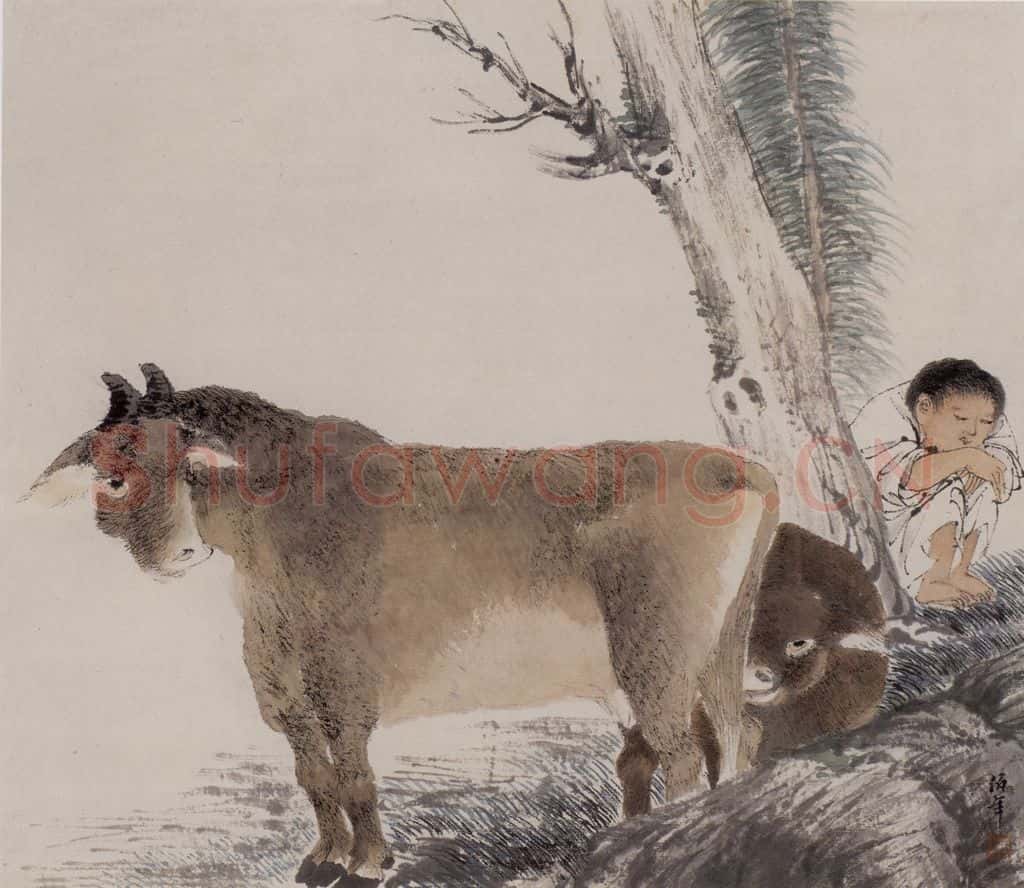 1882年 任伯年《花鸟人物图册十二开》书画作品