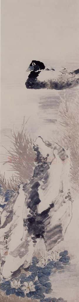 约19世纪70年代中期 任伯年《花鸟图四屏》书画作品