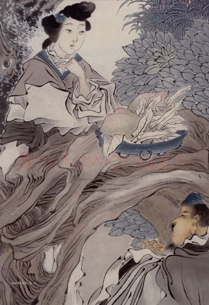 约19世纪70年代中期 任伯年《人物四条屏》书画作品