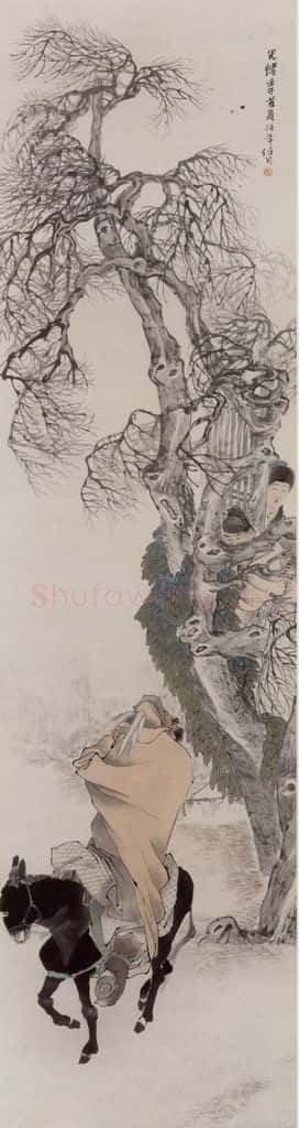 1882年 任伯年《人物故事屏》书画作品