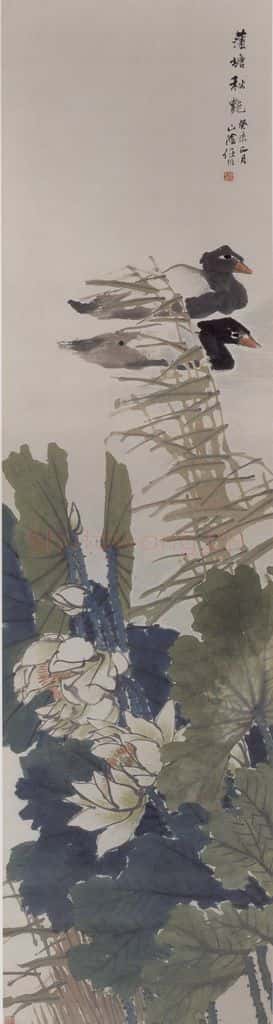 1883年 任伯年《花鸟四条屏》书画作品