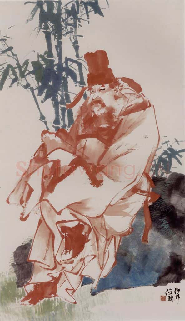 清 任伯年《钟馗图》书画作品