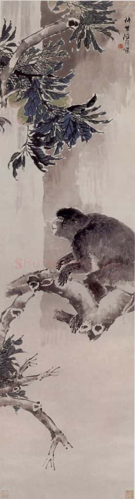 清 任伯年《杂画四屏》书画作品