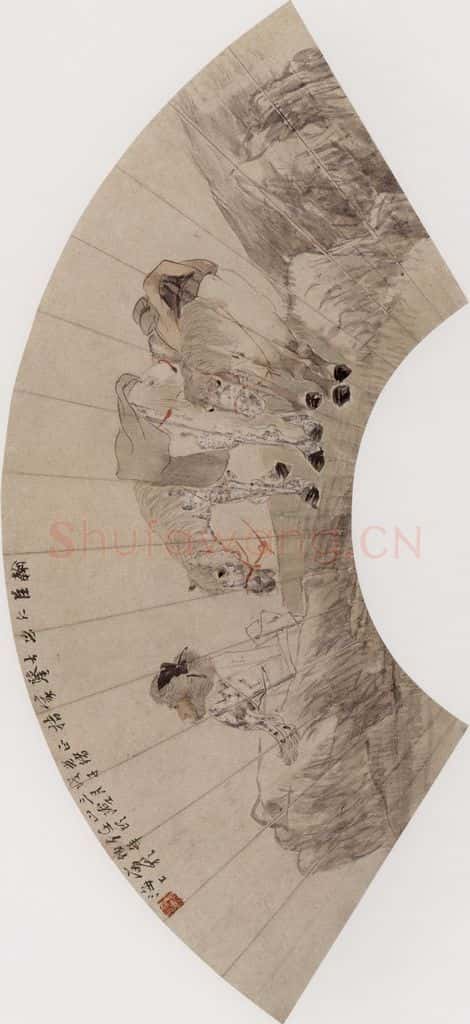1888年 任伯年《杂画册十二开》书画作品