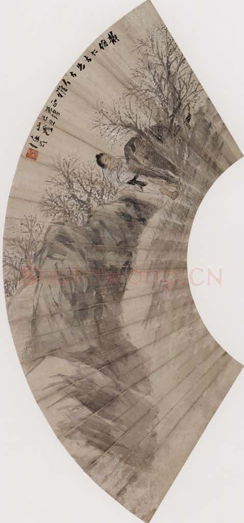 1889年 任伯年《杂画册十二开》书画作品