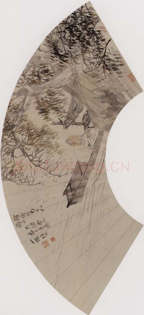 1893年 任伯年《杂画册十二开》书画作品