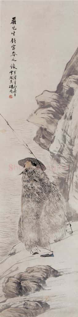 1881年 任伯年《人物四条屏》书画作品