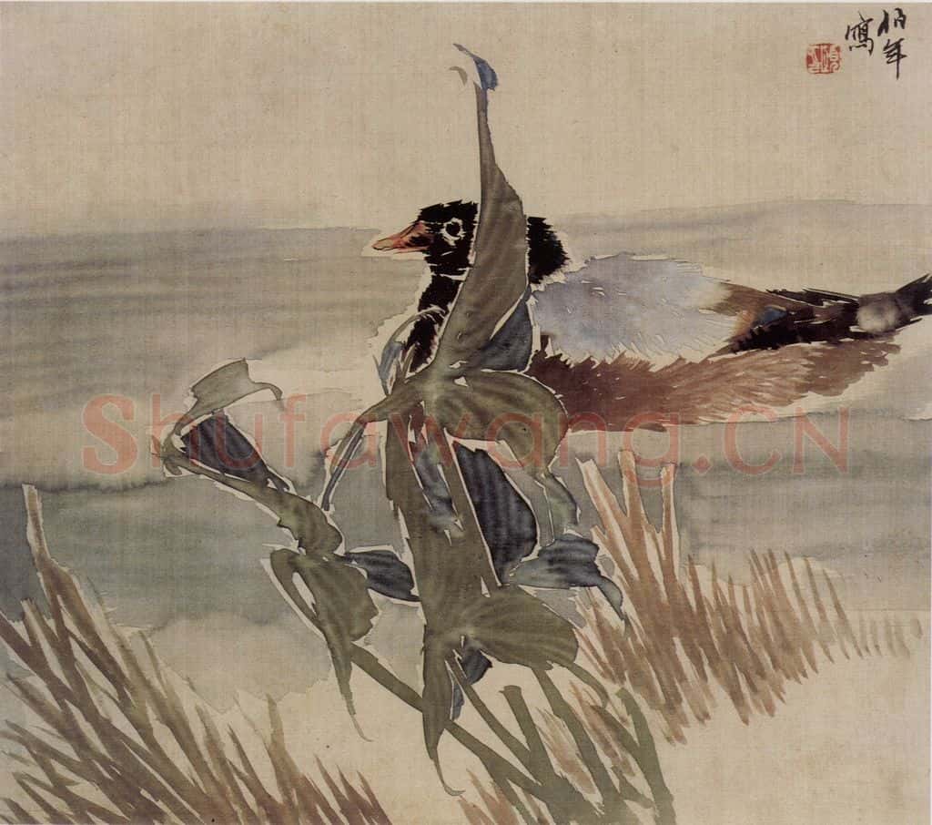 清 任伯年《花鸟册三帧》书画作品