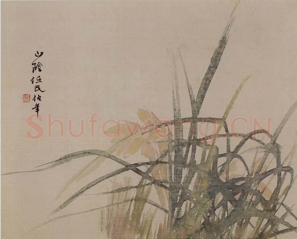 1882年 任伯年《没骨花卉册十二开》书画作品