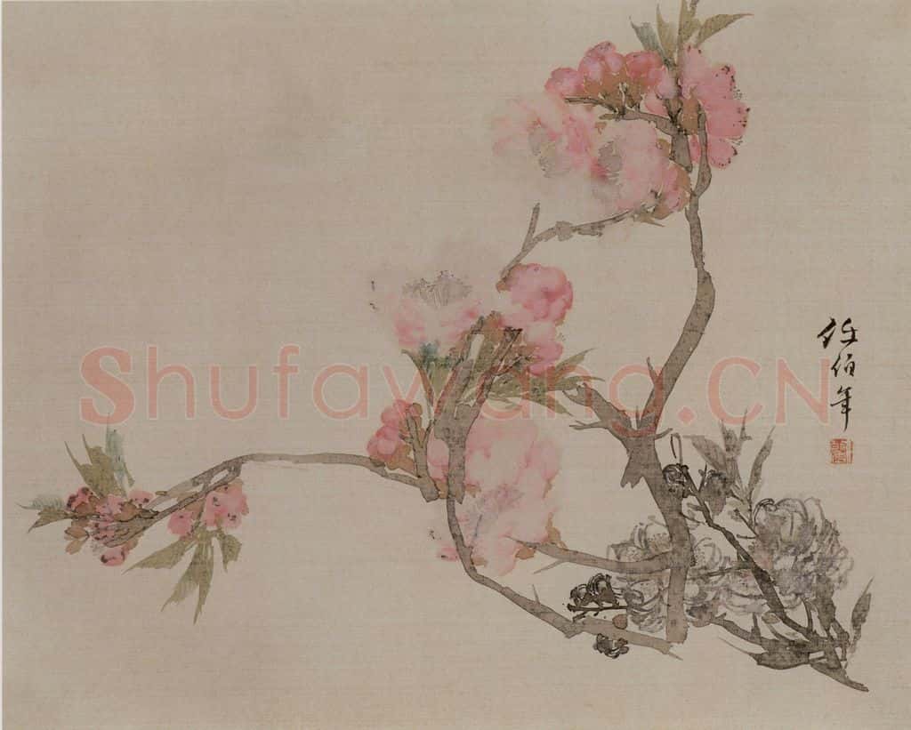 1882年 任伯年《没骨花卉册十二开》书画作品