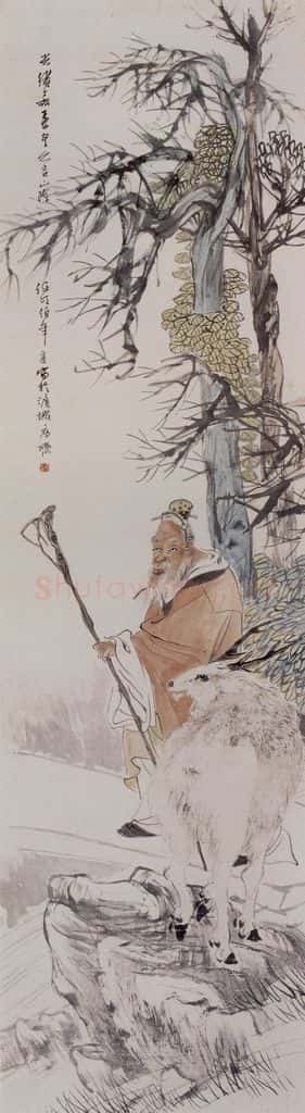 清 任伯年《人物四条屏》书画作品