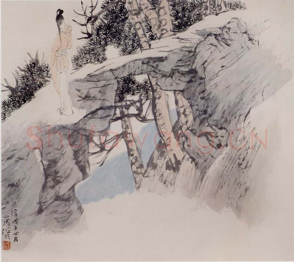 清 任伯年《仕女图册十二开》书画作品