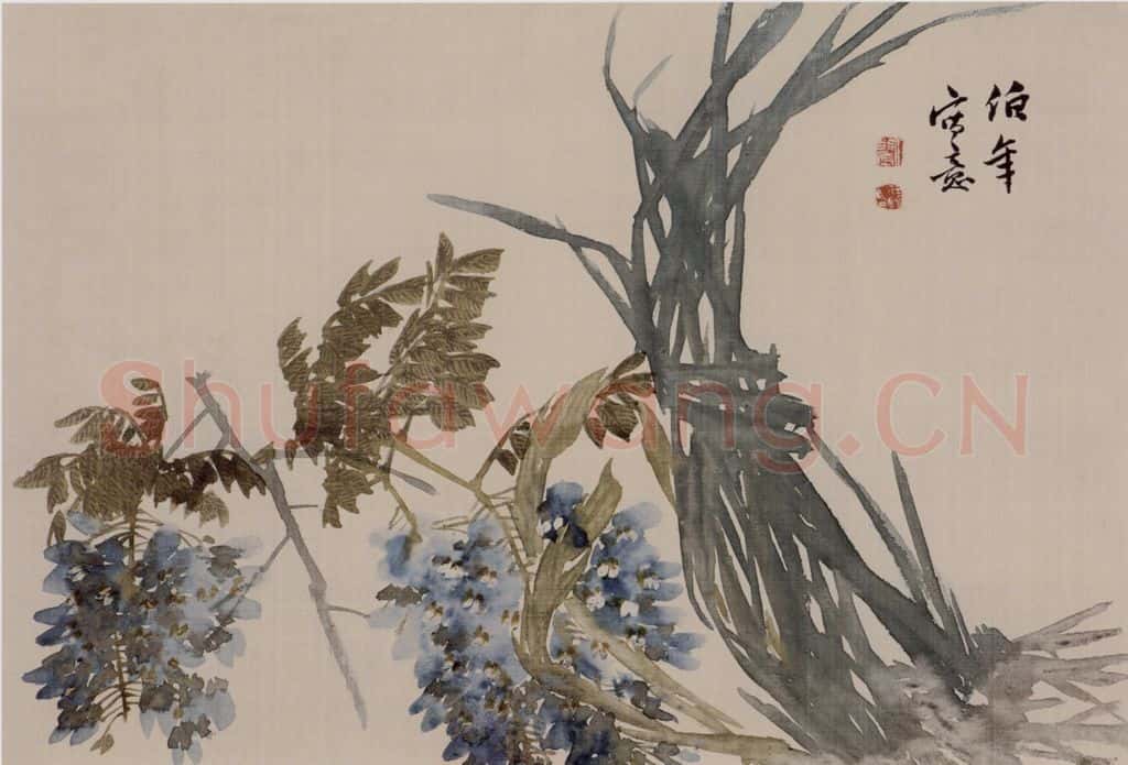 清 任伯年《花卉册》书画作品