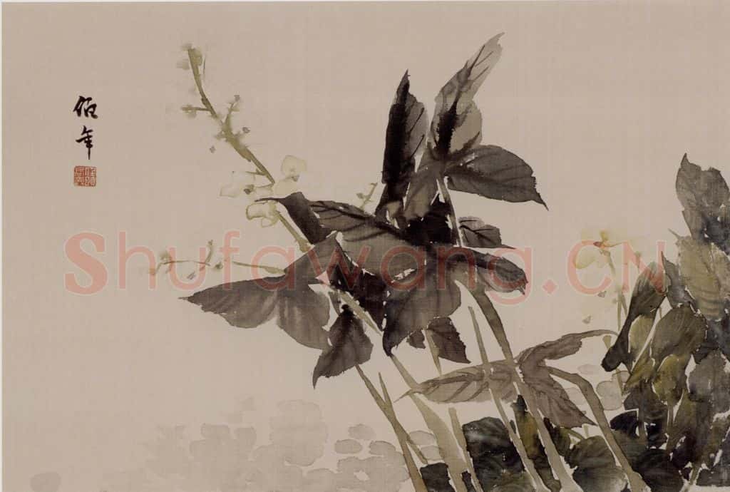 清 任伯年《花卉册》书画作品