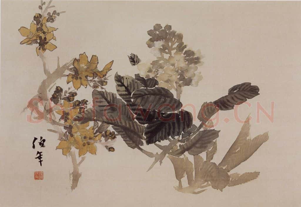 清 任伯年《花卉册》书画作品