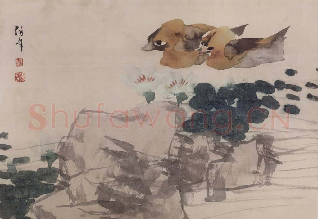 清 任伯年《花鸟册十开》书画作品