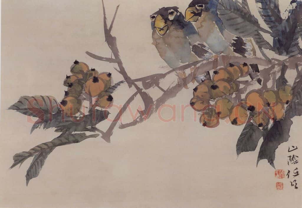 清 任伯年《花鸟册十开》书画作品