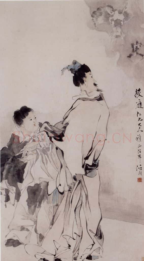 清 任伯年《画龙点睛图》书画作品