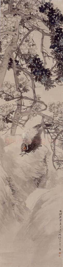 1890年 任伯年《花鸟七条屏》书画作品