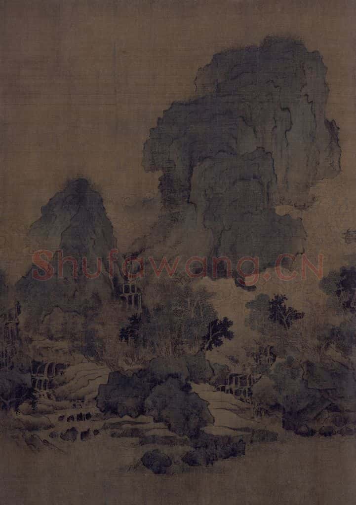 宋 王诜 烟江叠嶂图 书画作品