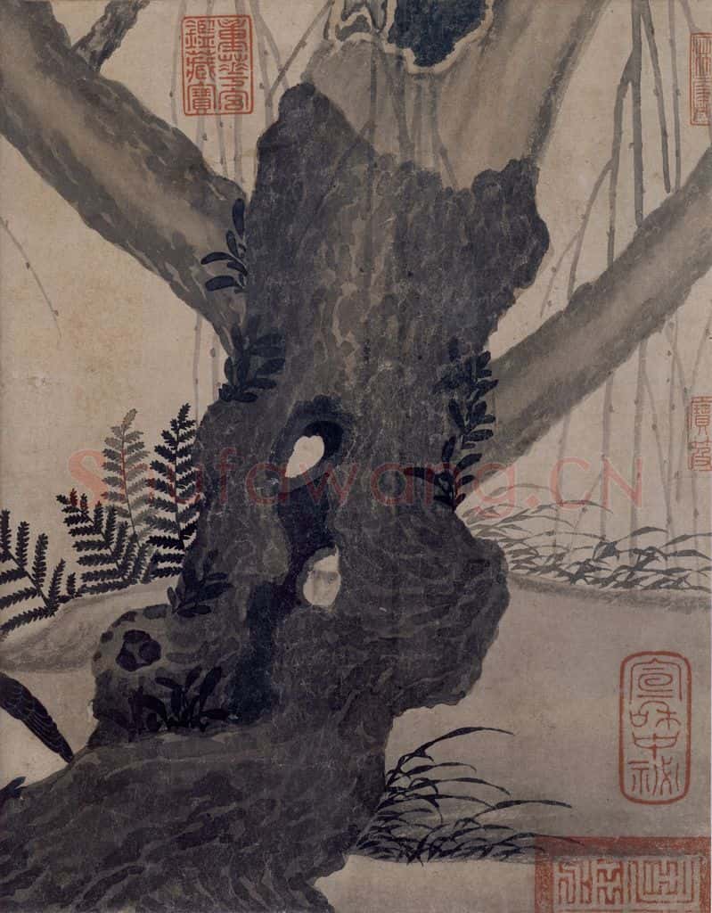 宋 赵佶 柳鸦芦雁图 书画作品