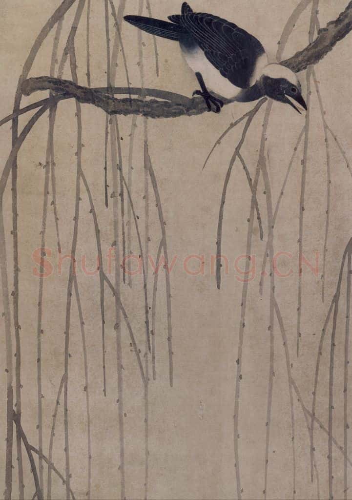 宋 赵佶 柳鸦芦雁图 书画作品