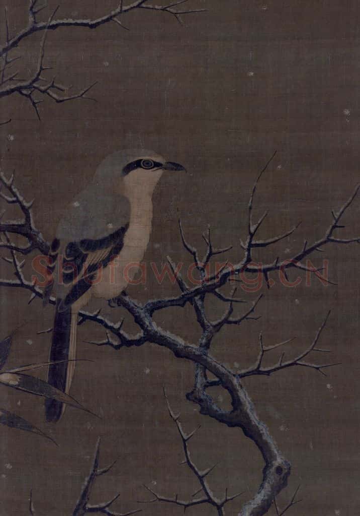宋 李迪 雪树寒禽图 书画作品