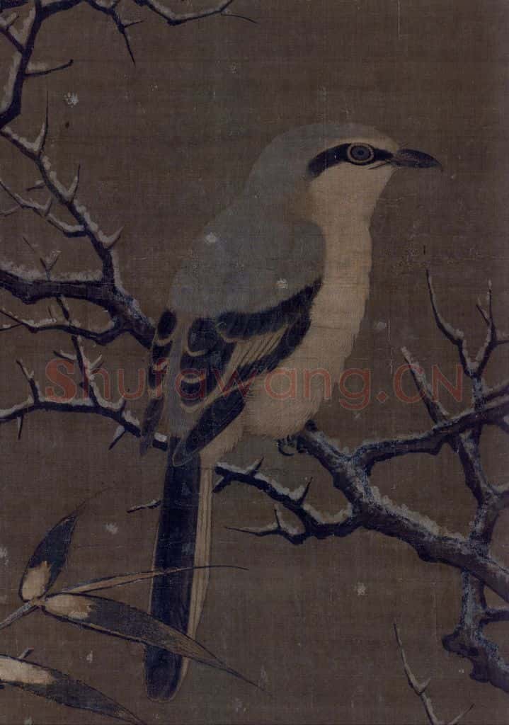 宋 李迪 雪树寒禽图 书画作品