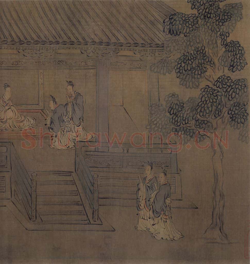 宋 马和之 诗经周颂十篇图 书画作品