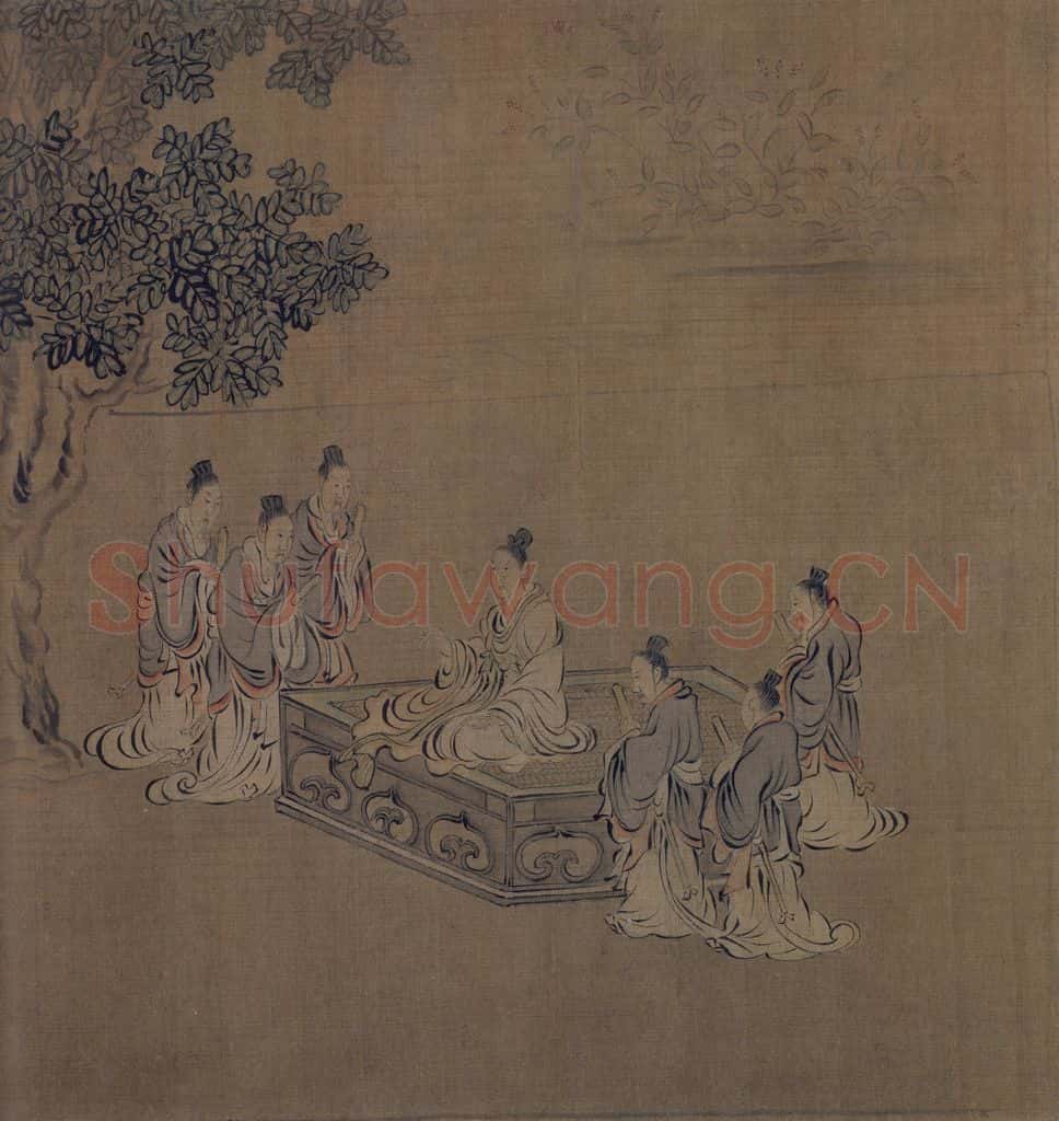 宋 马和之 诗经周颂十篇图 书画作品