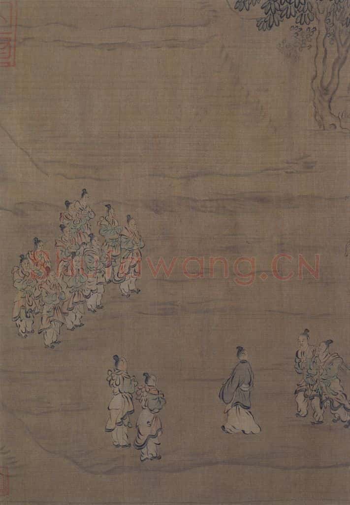 宋 马和之 诗经周颂十篇图 书画作品
