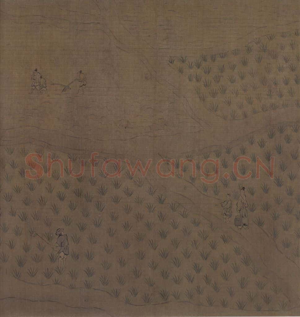 宋 马和之 诗经周颂十篇图 书画作品