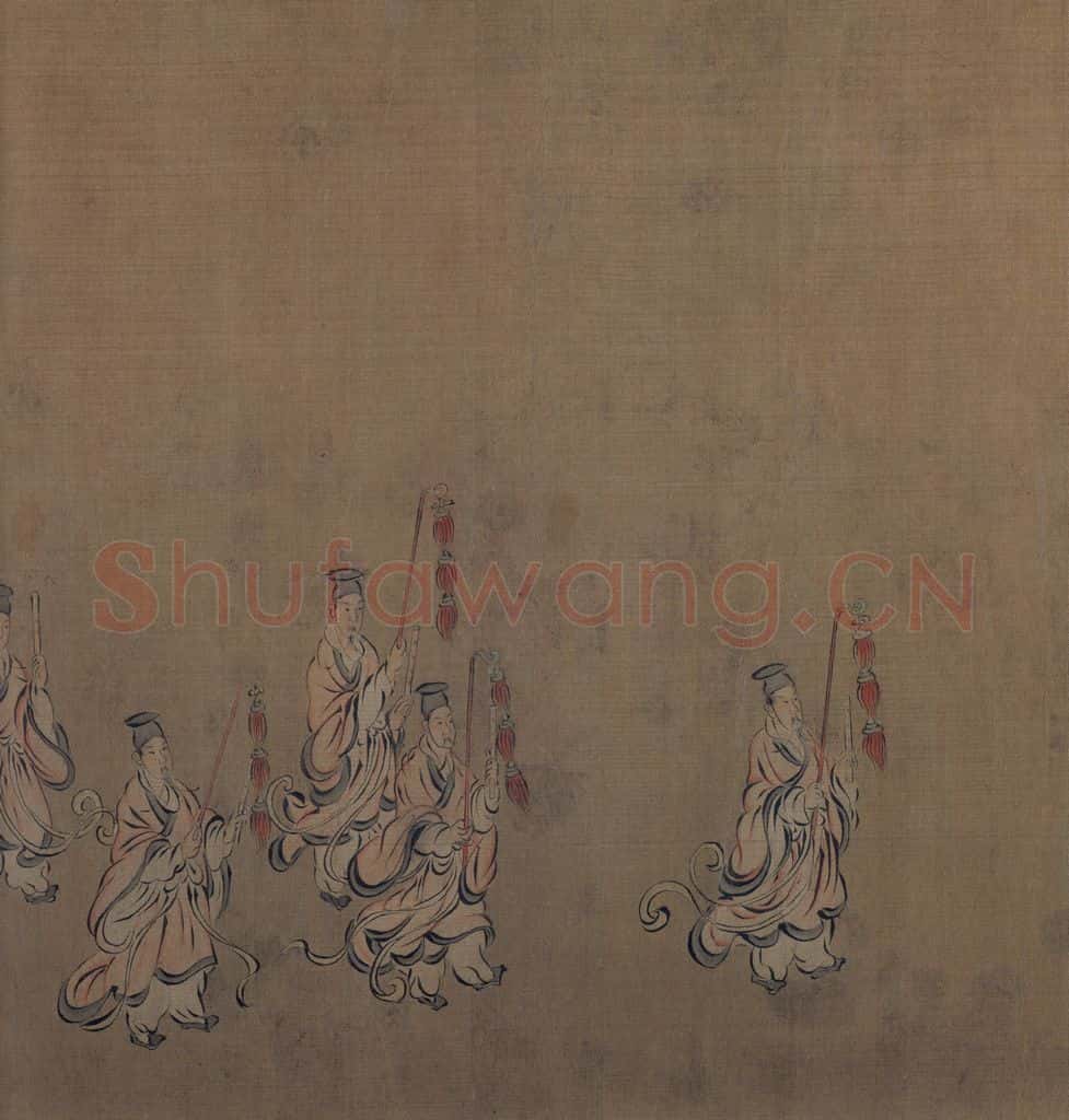 宋 马和之 诗经周颂十篇图 书画作品