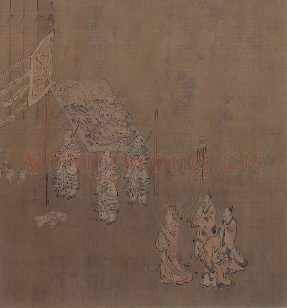 宋 马和之 诗经周颂十篇图 书画作品