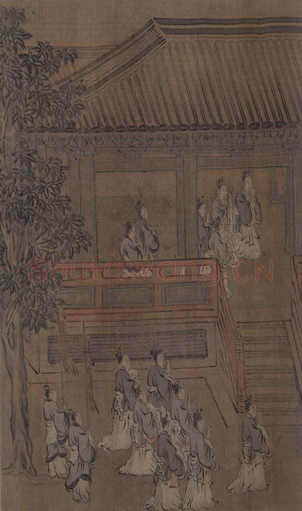 宋 马和之 诗经周颂十篇图 书画作品