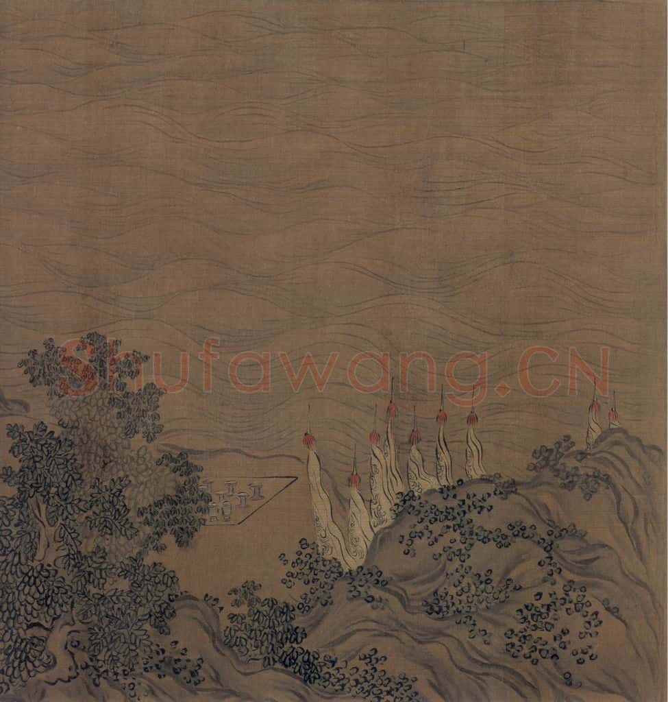 宋 马和之 诗经周颂十篇图 书画作品